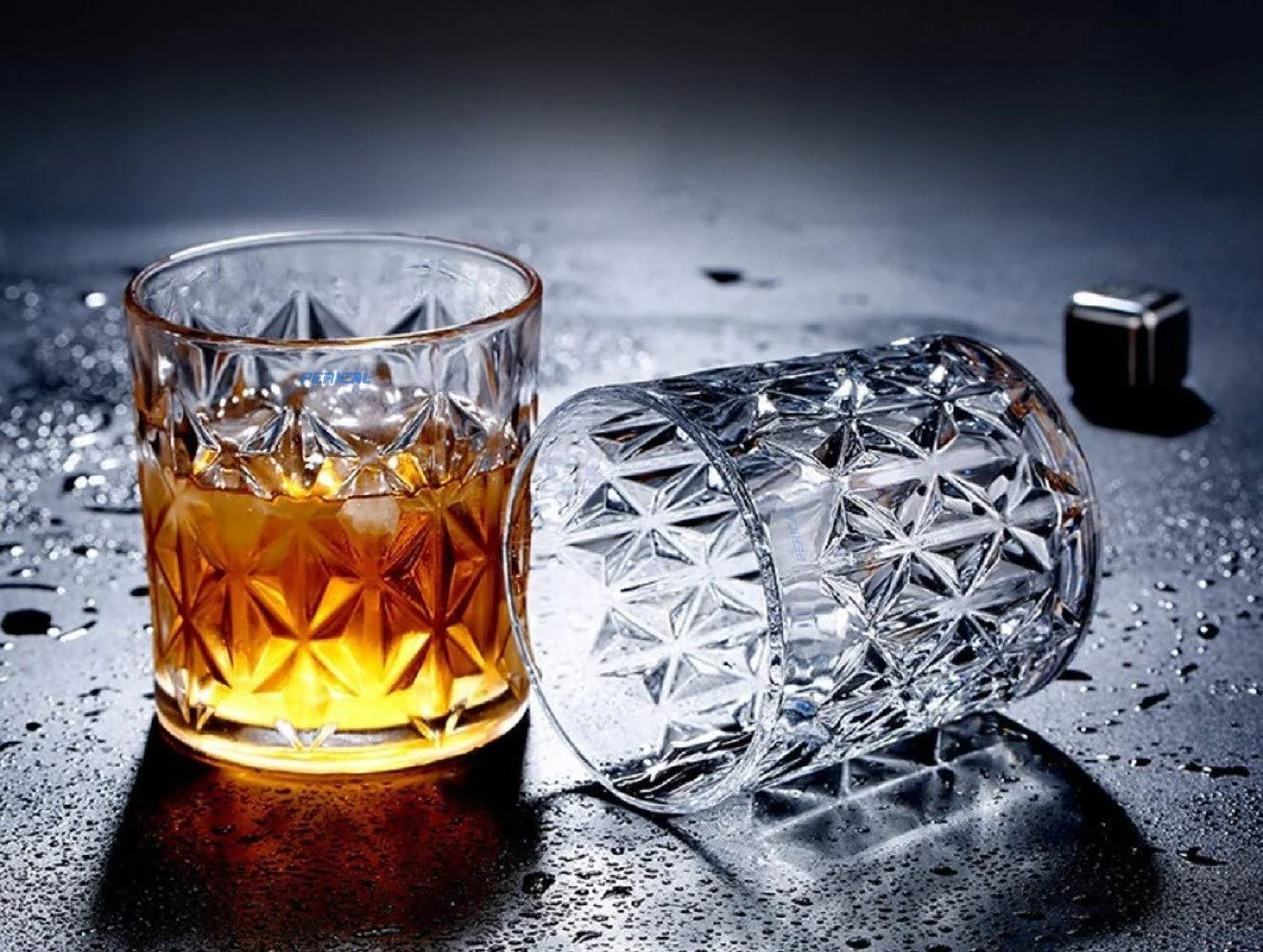 Crystal Whiskey Glass Set of 6, Clear, 310 ML, Round Whisky Glass, Lead Free Barware for Scotch, Bourbon, Cocktail - Image 3