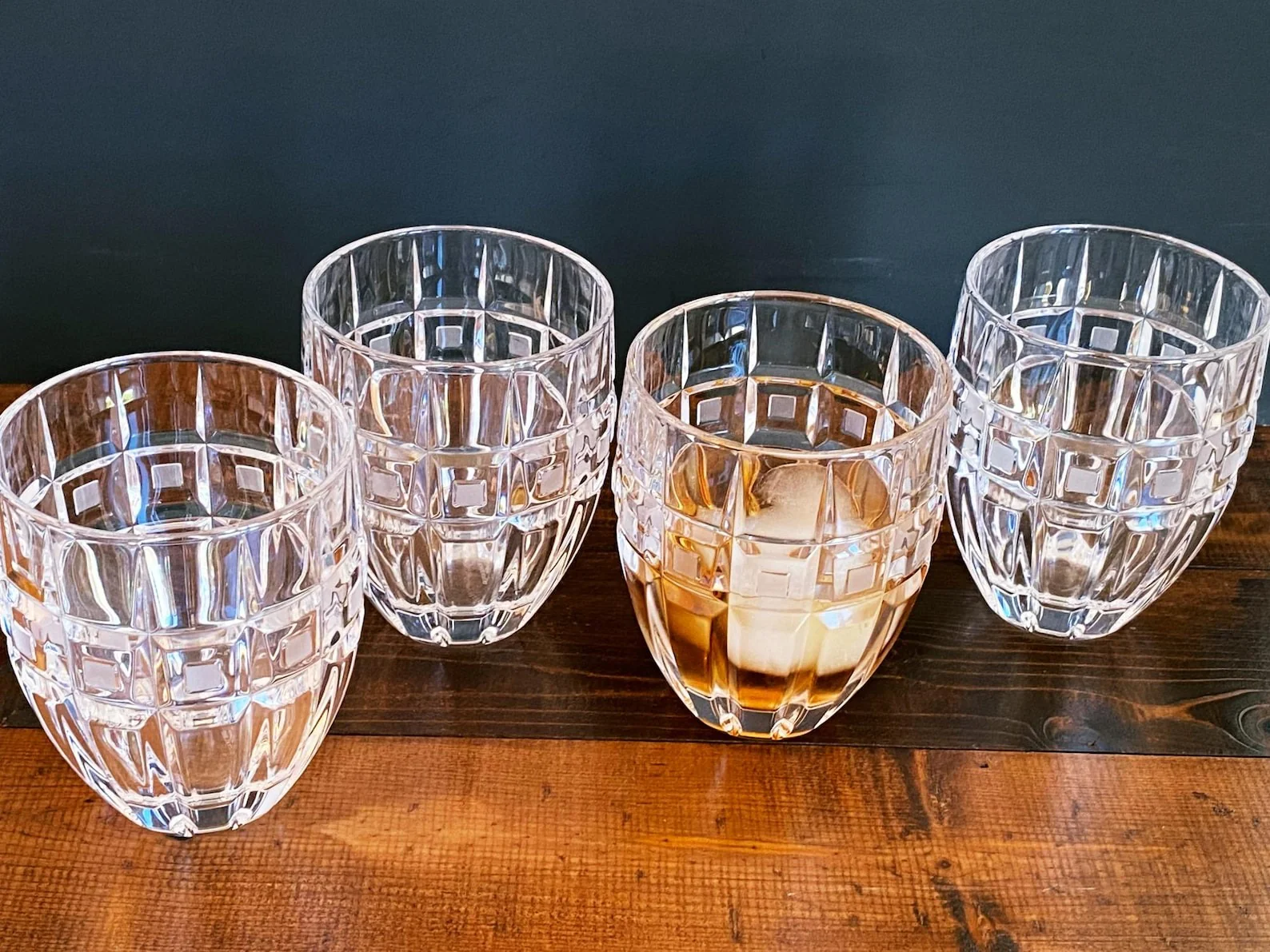 Crystal Whiskey Glasses Elegant Fine Cut Glass - Image 2