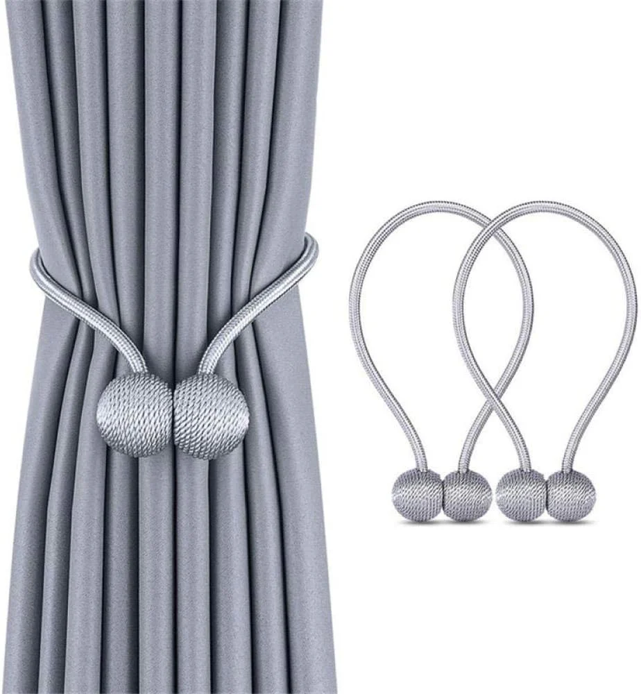 Curtain Tiebacks 2Pcs Black Curtain Clip Buckle Holder Curtain Accessory - Image 2