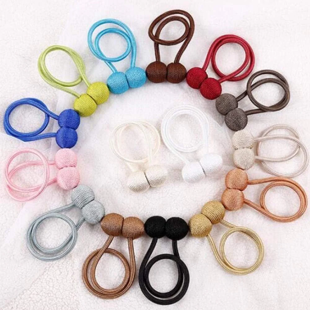 Curtain Tiebacks 2Pcs Black Curtain Clip Buckle Holder Curtain Accessory - Image 3