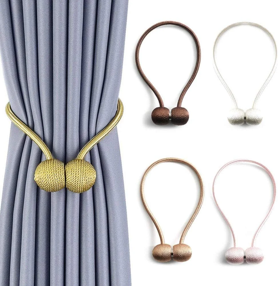 Curtain Tiebacks 2Pcs Black Curtain Clip Buckle Holder Curtain Accessory - Image 4