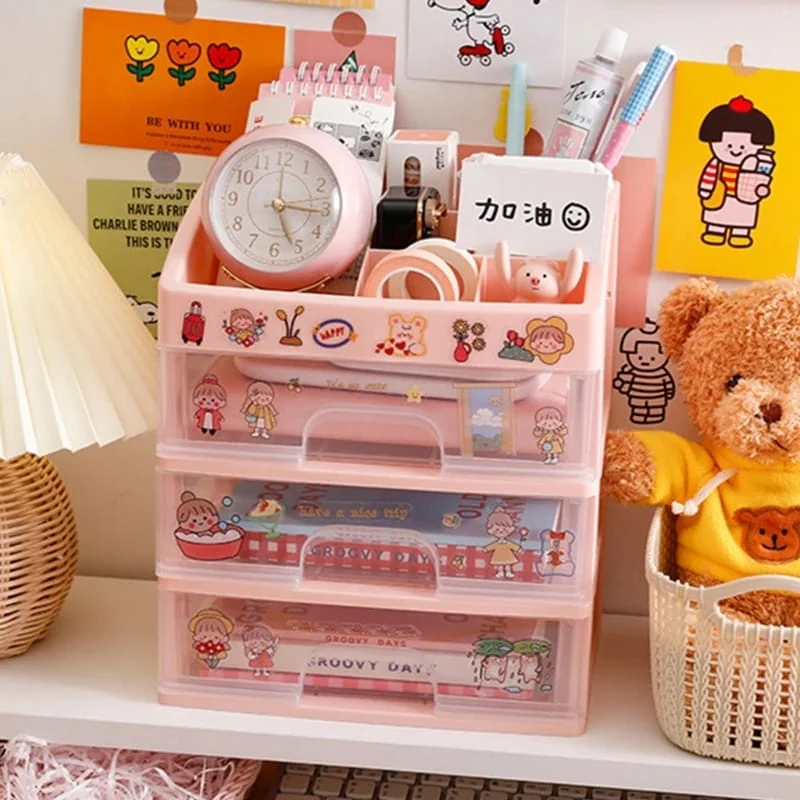 Cute cosmetic storage box organizer - Image 2
