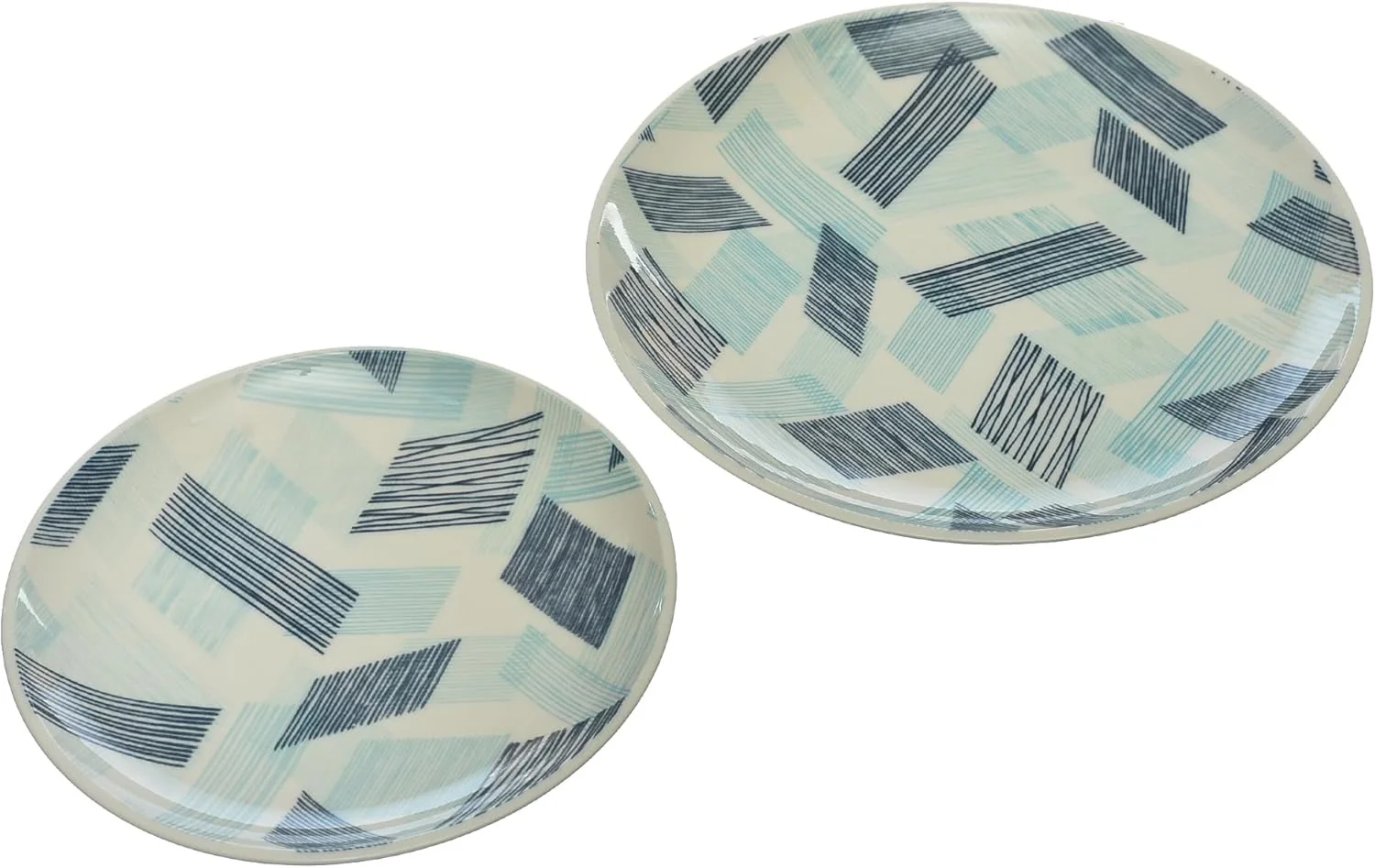 Danny Home 18-Piece Porcelain Dinner Set | 6 Dinner Plates, Dessert Plates & Deep Plates - Image 3