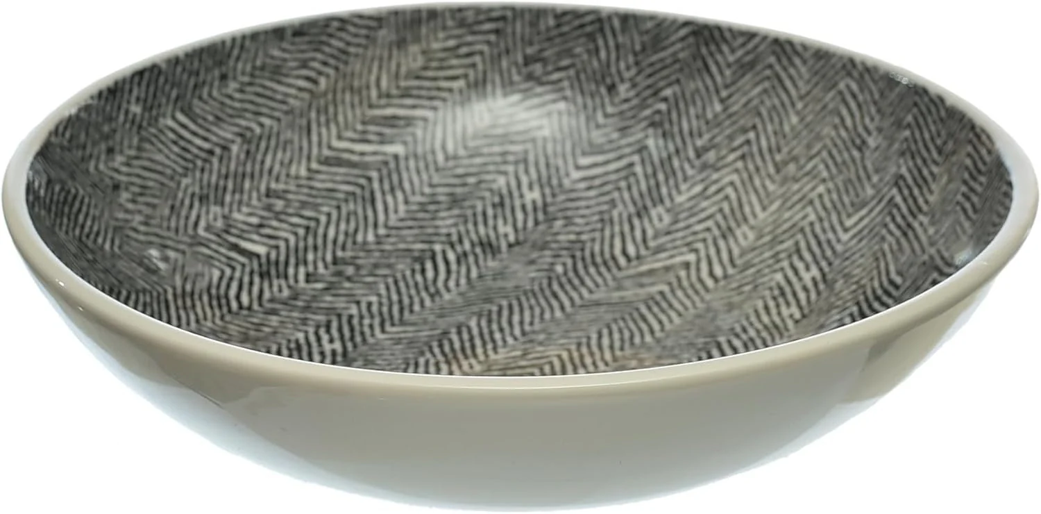 Danny Home 18-Piece Porcelain Dinner Set | 6 Dinner Plates, Dessert Plates & Deep Plates - Image 7