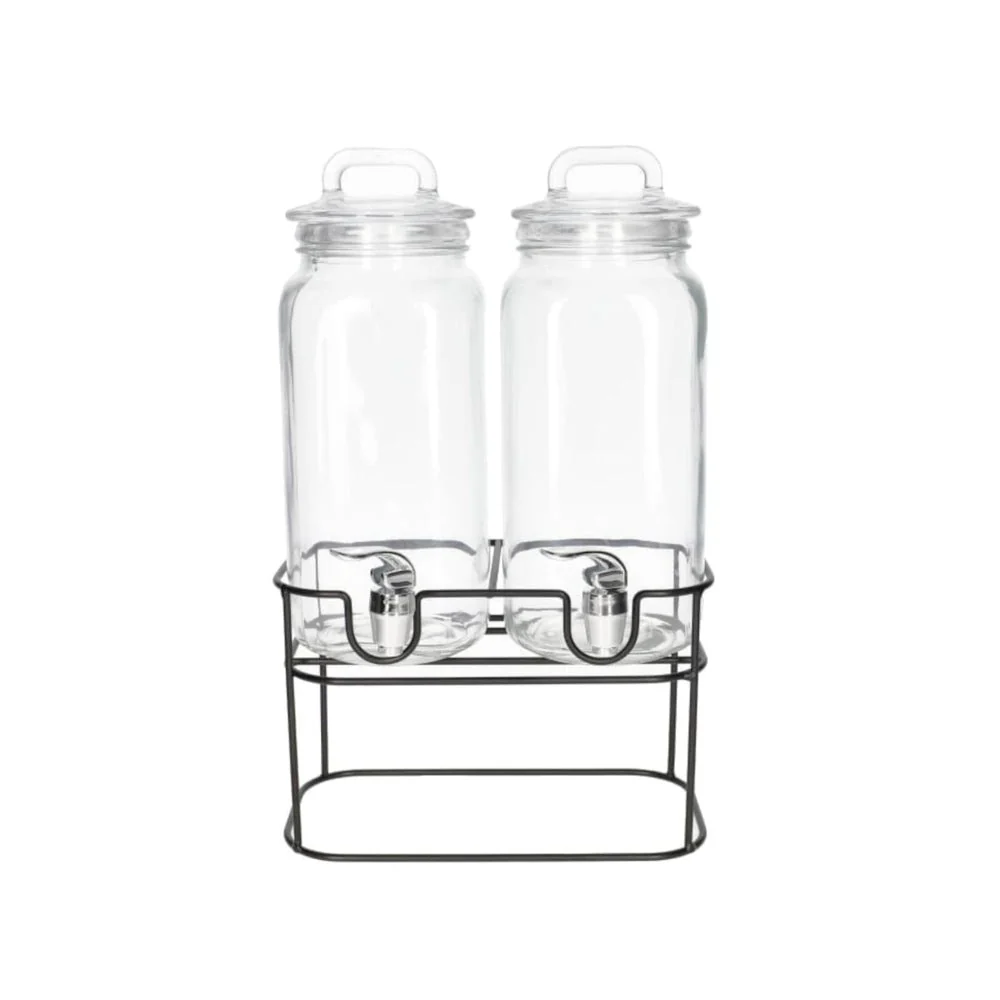 Danny Home 2.3L × 2 Beverage Dispenser with Stand | Dual Drink Dispenser Set - Image 2