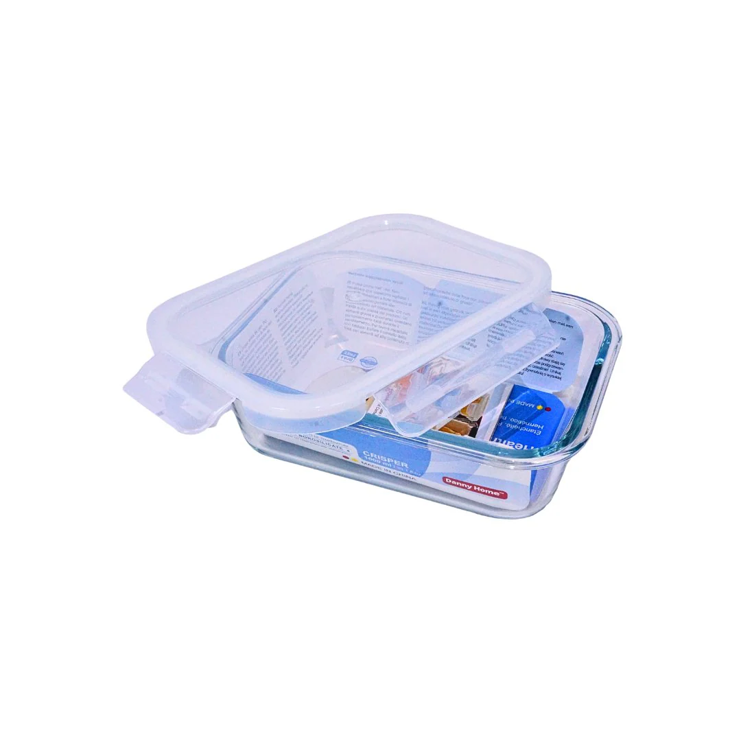 Danny Home Airtight Borosilicate Glass Lunch Box 1100ml, 800ml & 300ml Kenya - Image 2