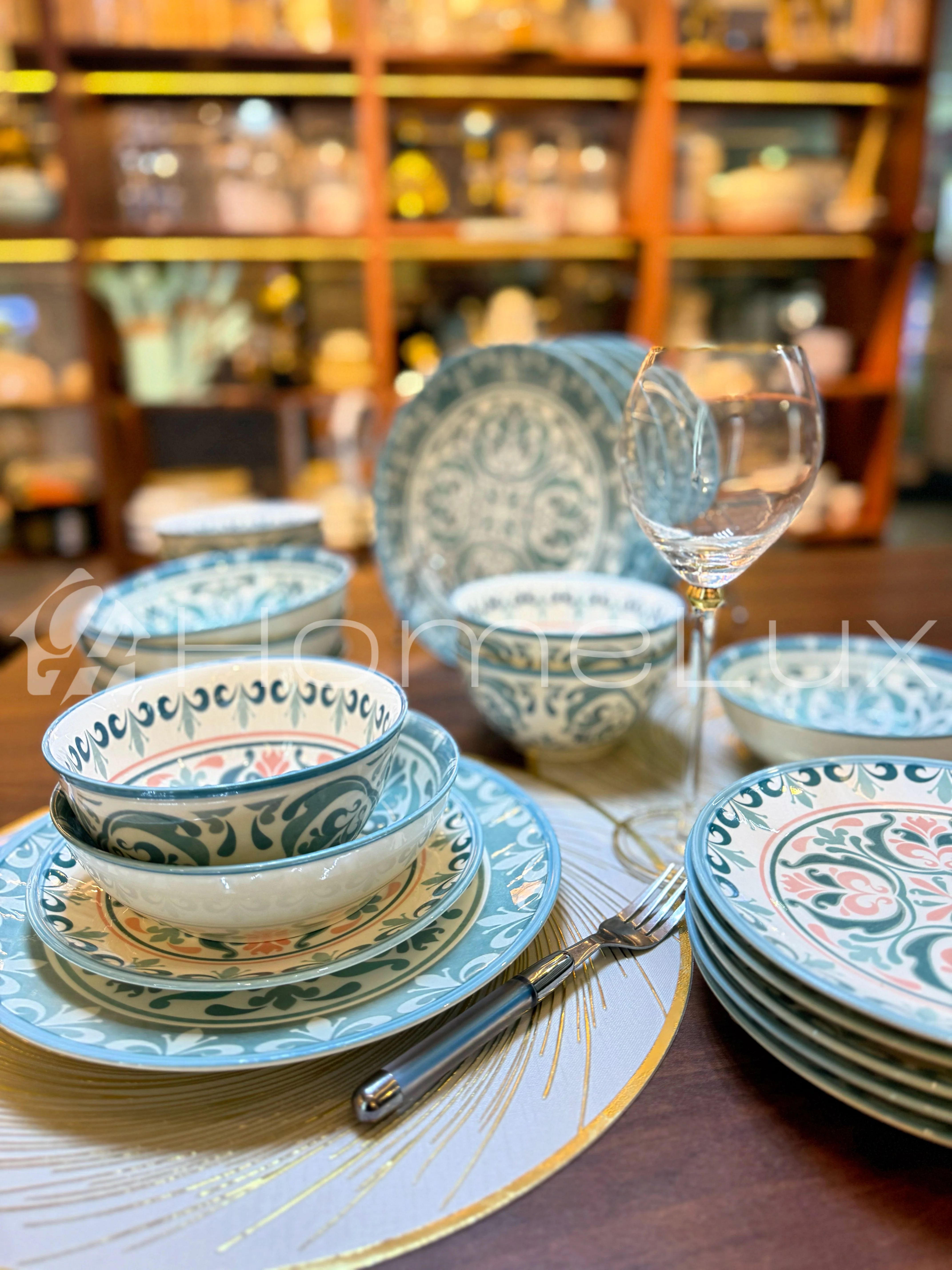 Danny Home Premium 24-Piece Porcelain Dinner Set | Plates & Bowls Set - Image 12