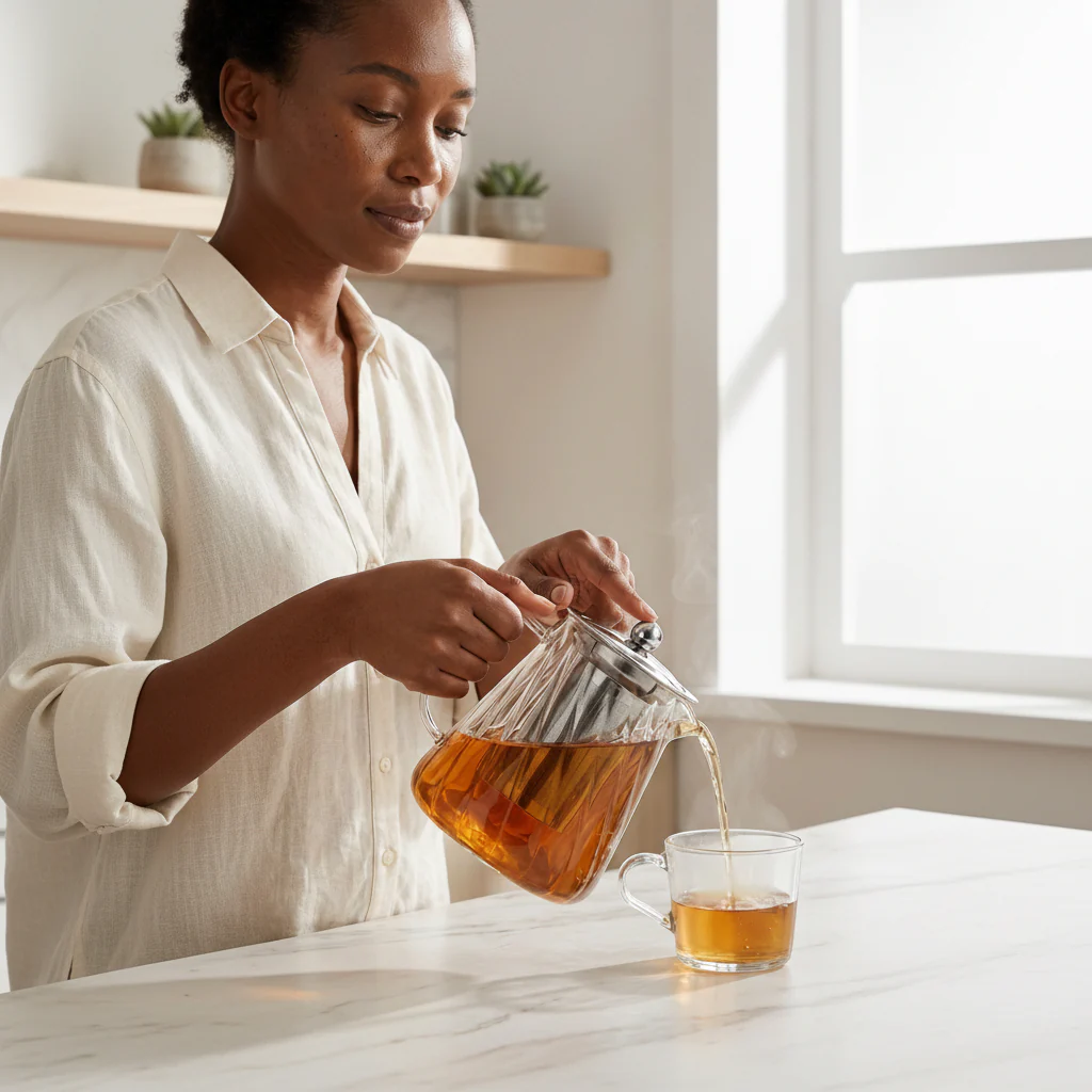 Danny Home Tea Infuser with Sieve 860ml Stainless Steel Strainer Kenya - Image 6