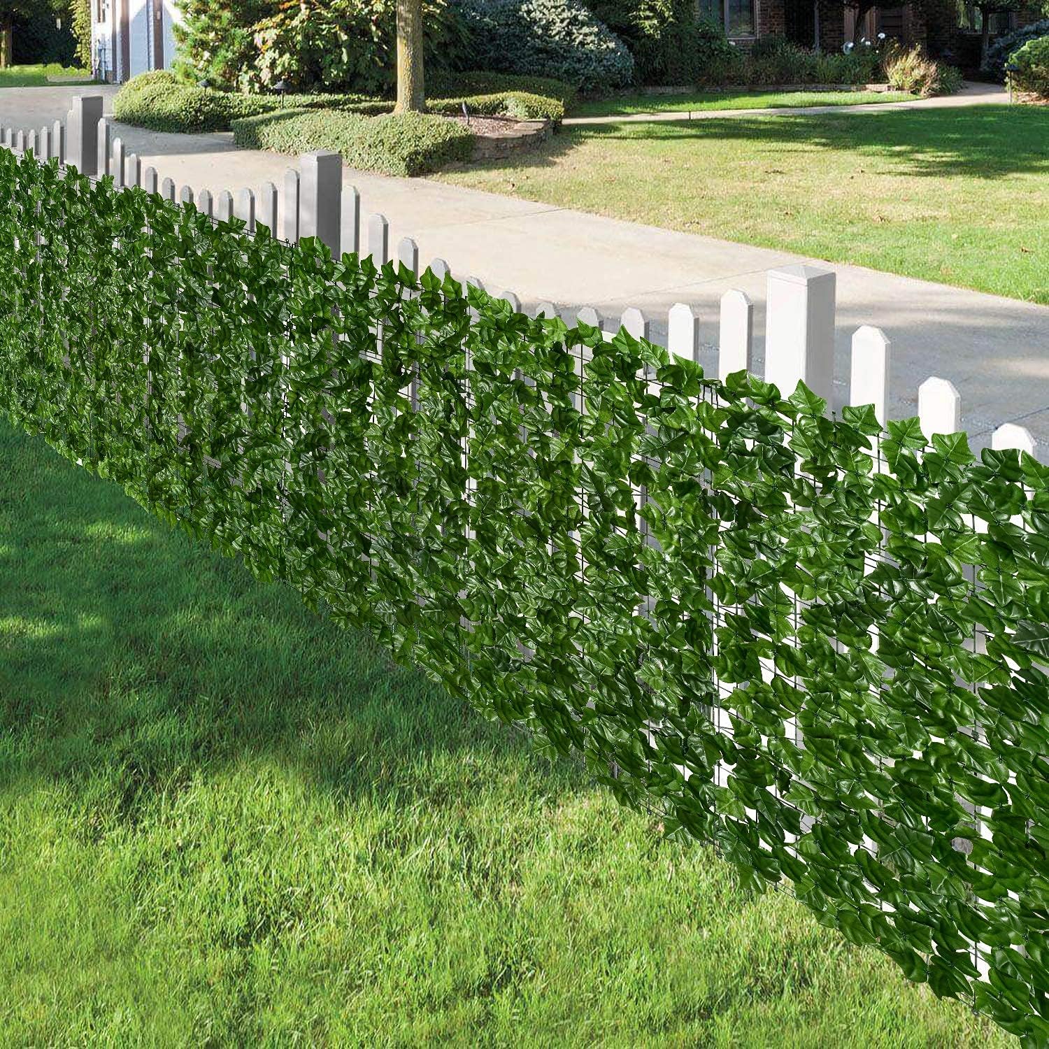 Artificial Ivy Privacy Fence Wall Screen, 1M X3M Hedges Fence and Faux Leaf Decoration for Outdoor Garden Decor - Image 5