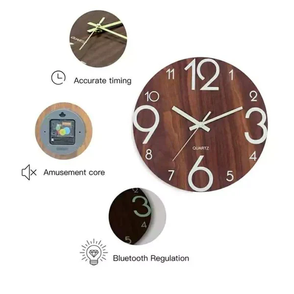 Decorative Luminous Wall Clock - Image 2
