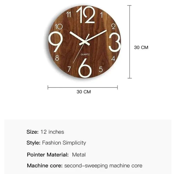 Decorative Luminous Wall Clock - Image 7