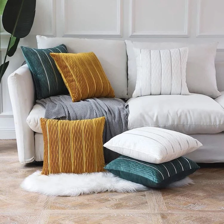 Luxury Simple Stripe Wrinkle Pillowcase/pillowcover - Image 3