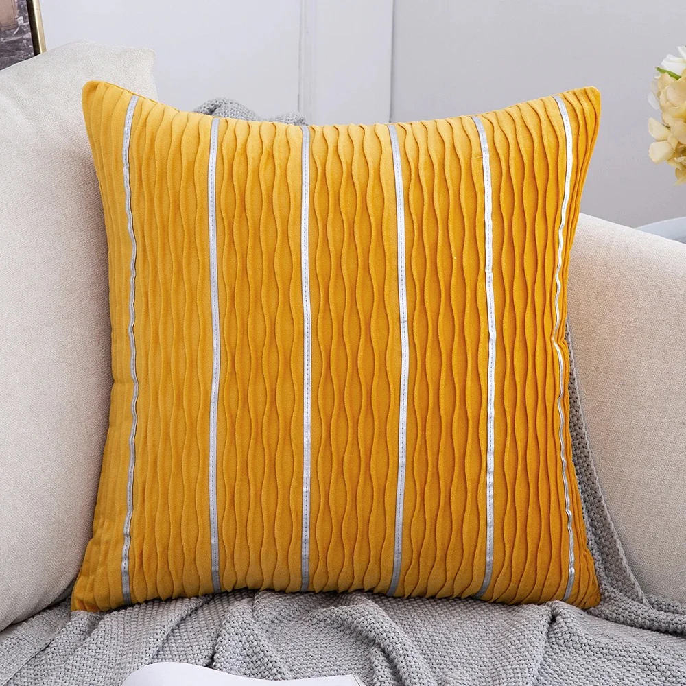Luxury Simple Stripe Wrinkle Pillowcase/pillowcover - Image 5