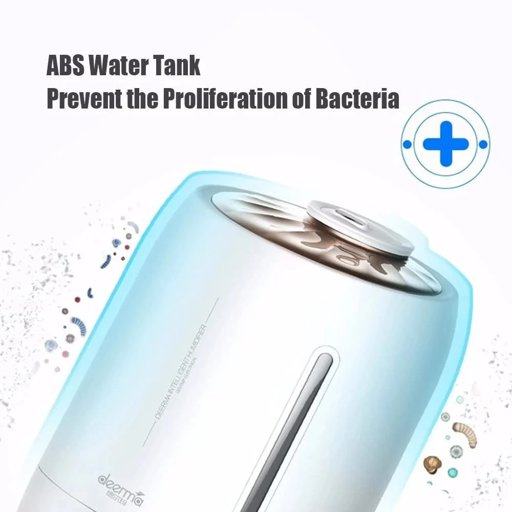 Deerma F500 Ultrasonic Humidifier Manual Air Purifier Rotatable Mist Nozzle Quiet Operation with Activated Carbon Filter for Home & Office (2.5L) White - Image 4