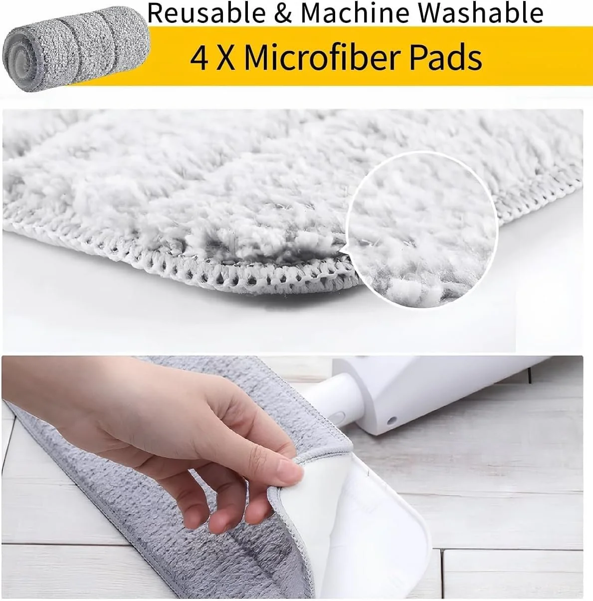 Deerma Spray Mop & Water Mop Kenya | Lightweight Spray Floor Mop, 360° Rotating Mop Head, Fine Mist Spray, Carbon Fiber Mop Cloth, Detachable Water Tank, Wireless Floor Cleaner Kenya - Image 7