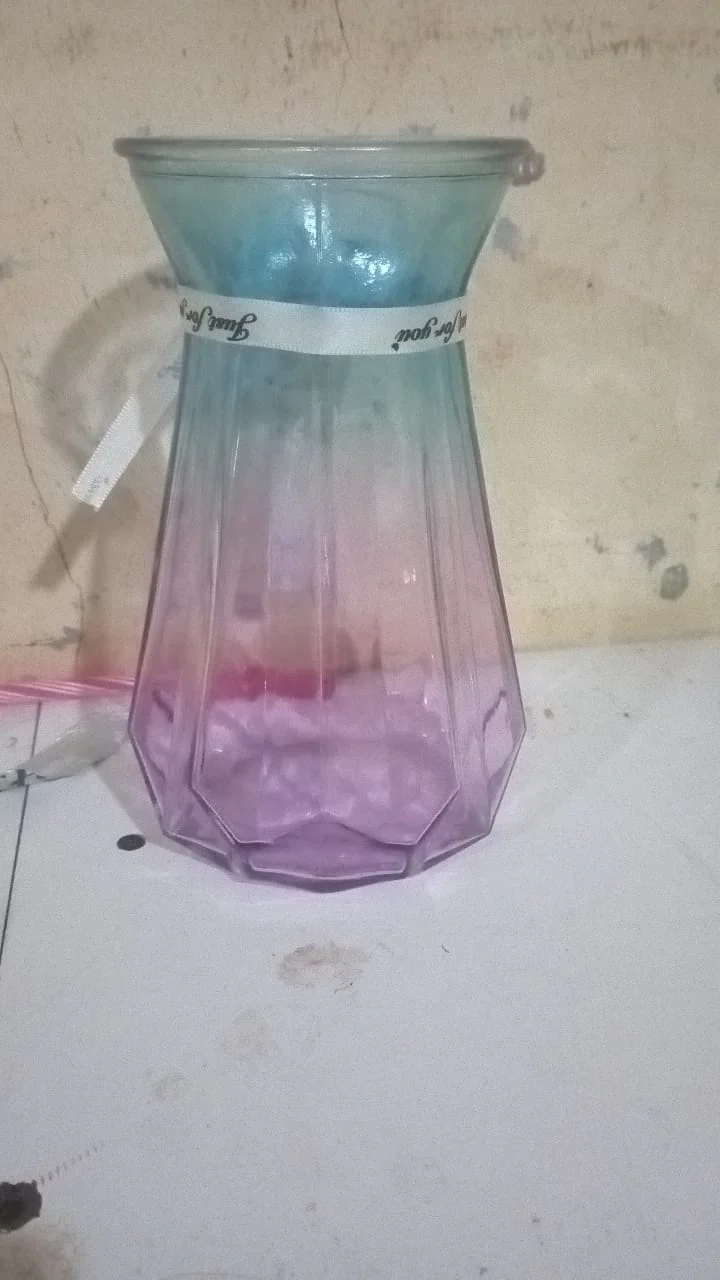 Diamond vase rainbow 18cm - Image 2