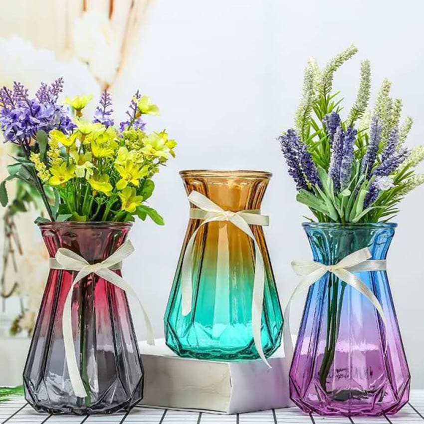 Diamond vase rainbow 18cm - Image 3