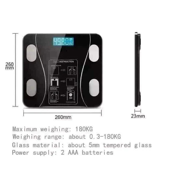 Digital Personal Weighing Scale Smart Body Composition BMI/Muscle Mass Monitor BMI Weighing Scale - Image 4