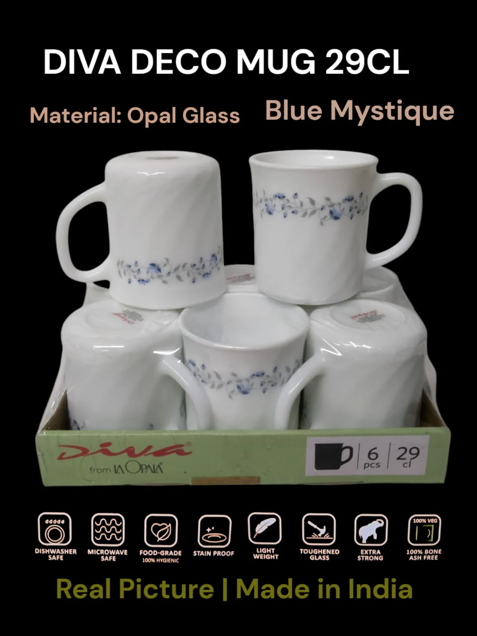 Diva  Deco Mug 29cl  6pcs  set - Image 2