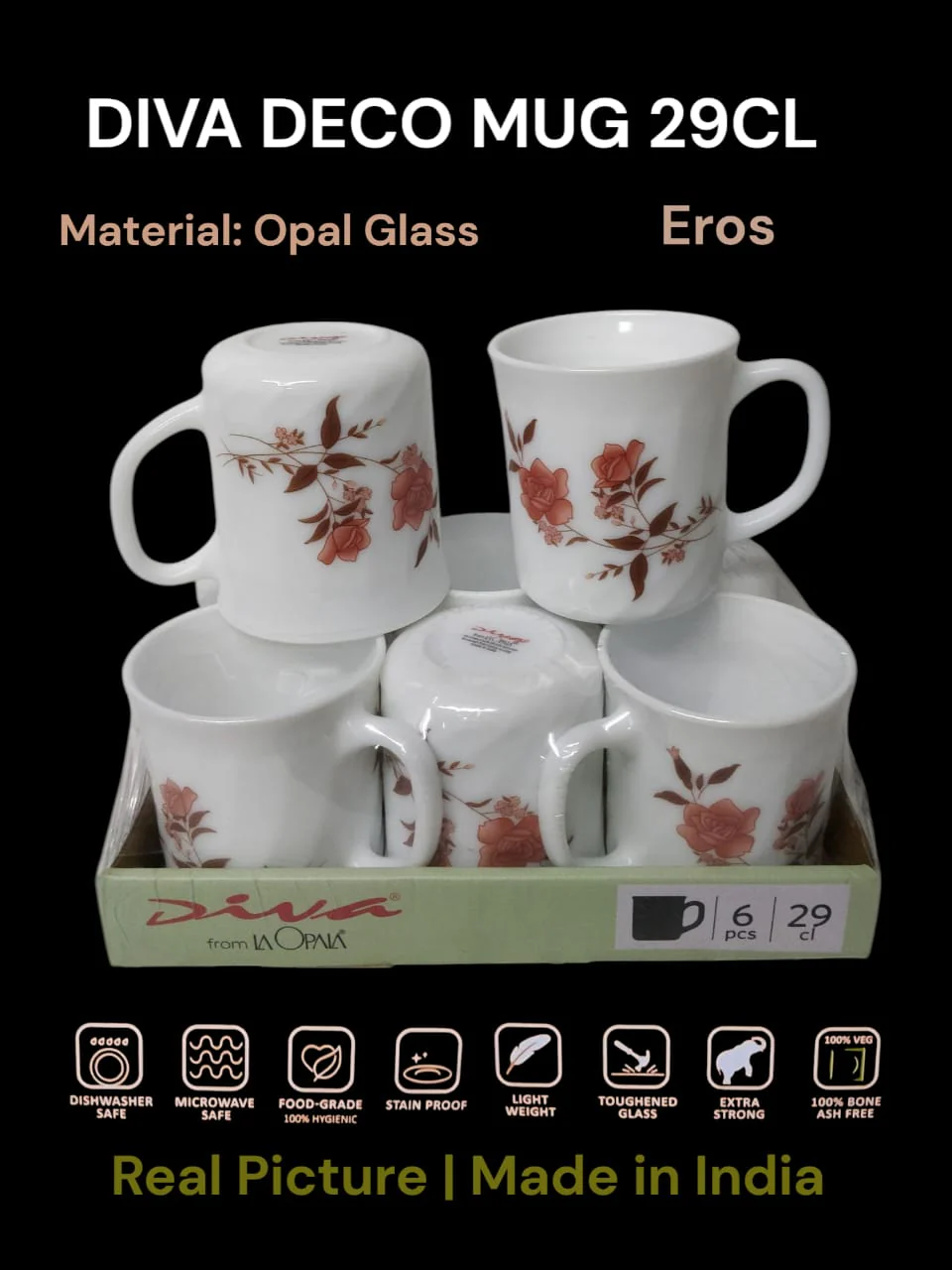 Diva  Deco Mug 29cl  6pcs  set - Image 4