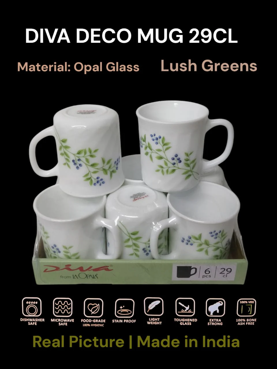 Diva  Deco Mug 29cl  6pcs  set - Image 5