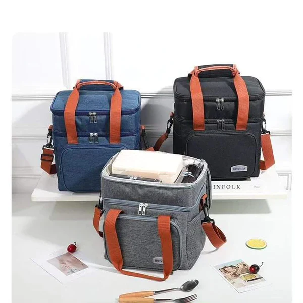 Double Compartment Insulated Lunch bag - Image 2
