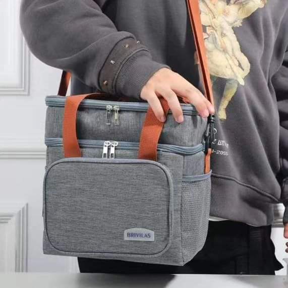 Double Compartment Insulated Lunch bag - Image 7