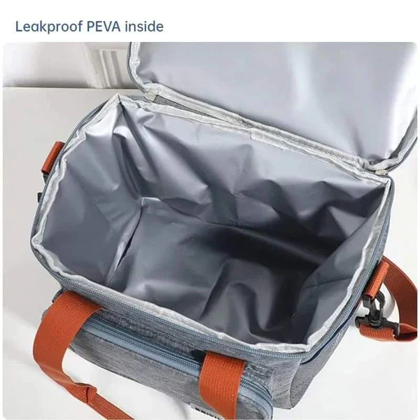 Double Compartment Insulated Lunch bag - Image 8