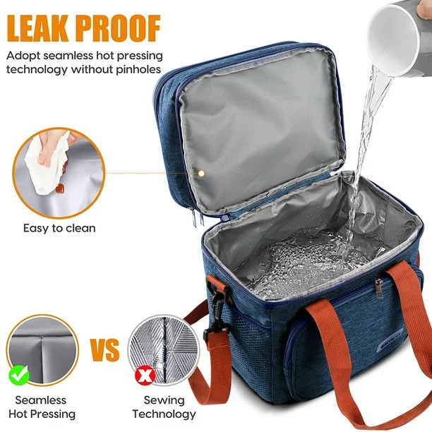 Large Capacity Insulated Lunch Box Handbag with Aluminum Foil | Waterproof Thermal Food Bag – Thickened Cooler Tote for Office, School, Travel & Picnics - Image 10