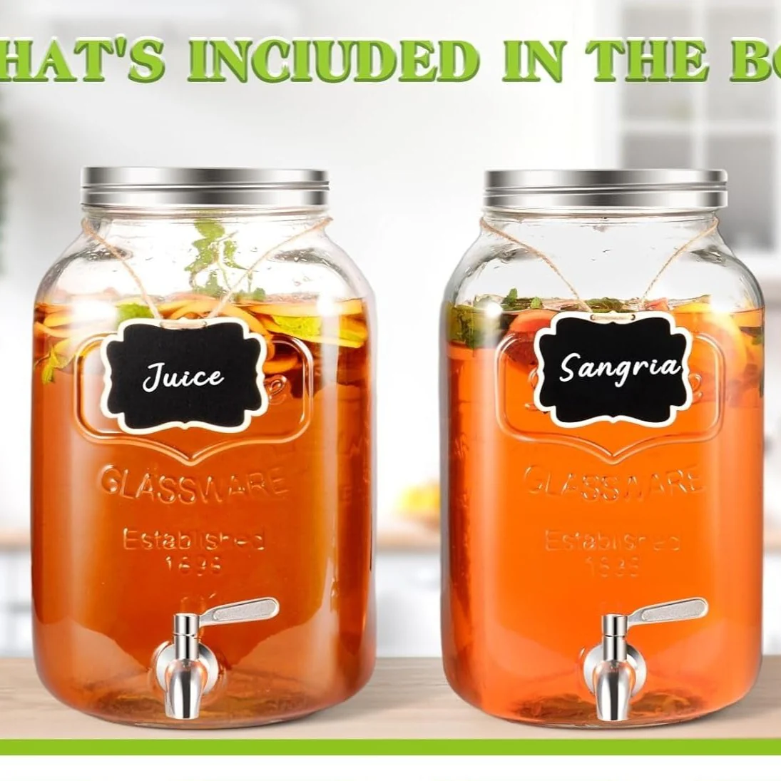 Double Glass Juice dispensers - Image 2