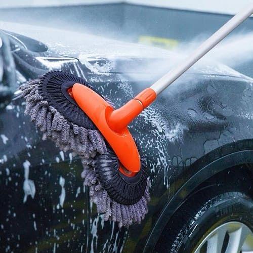 Double-headed Car Cleaning Brush Mop, Long Handle car Washing Tools Kit / Retractable mop/ Windows cleaner - Image 5