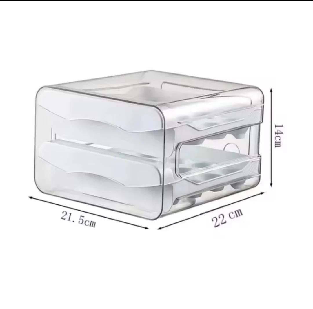 Double Layer Acrylic Egg Storage Tray – Holds 32 Eggs - Image 3