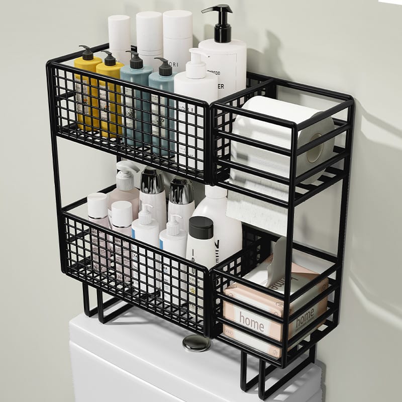 Double layer Over the toilet rack/shelf bathroom - Image 5