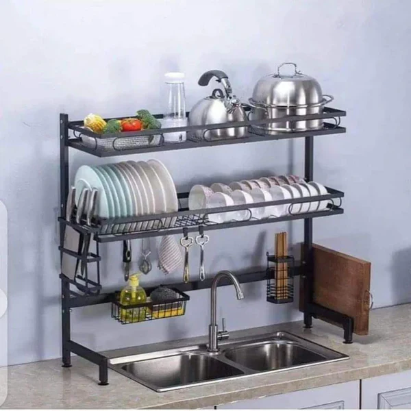 Double Layer Over the Sink Stand Dish Rack - Image 3