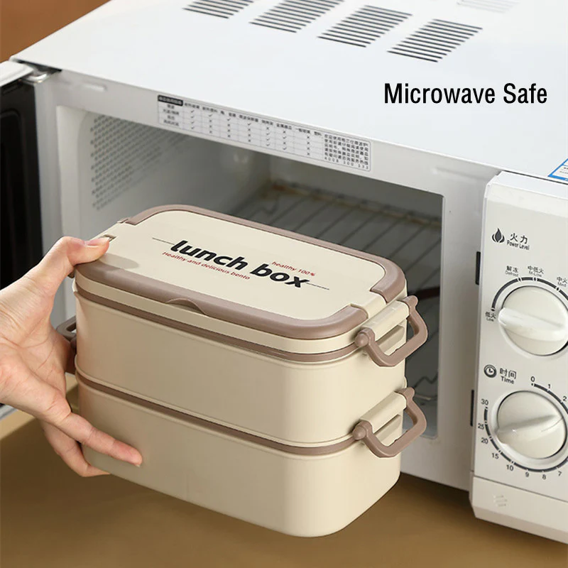 DOUBLE LAYERED LUNCH BOX WITH MATCHING LUNCH BAG - Image 6