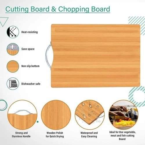 Double sided Bamboo chopping board - Image 4