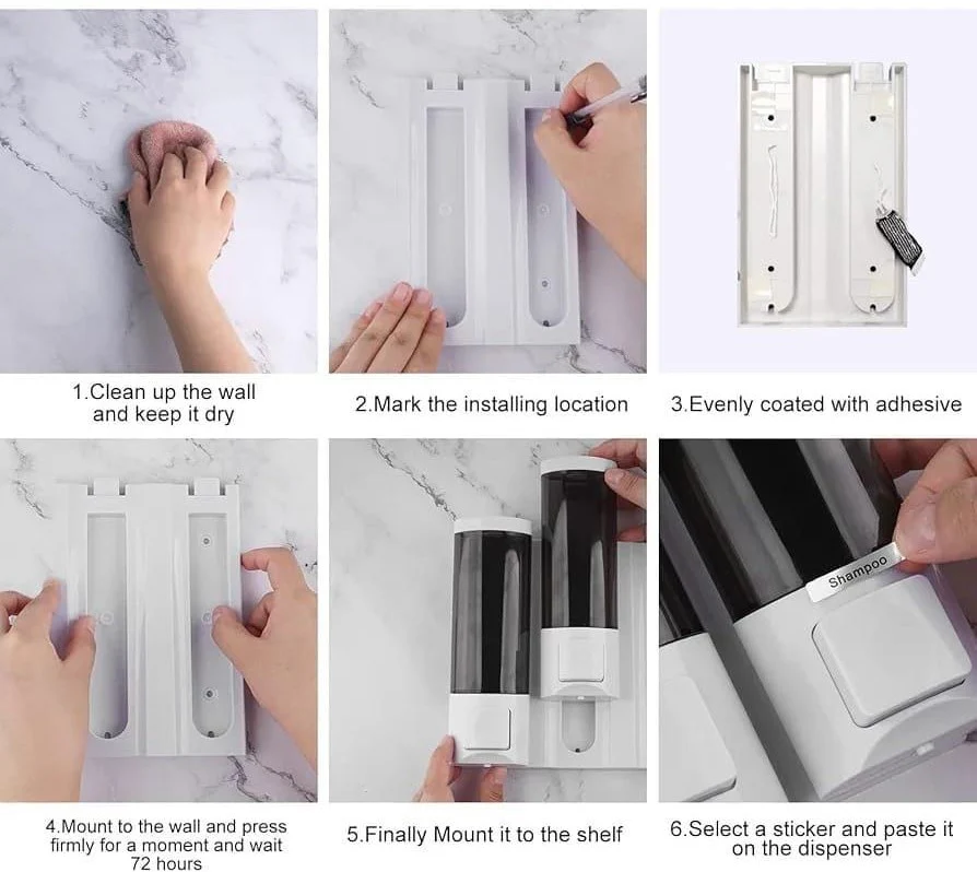 Double Wall mounted soap dispenser - Image 4
