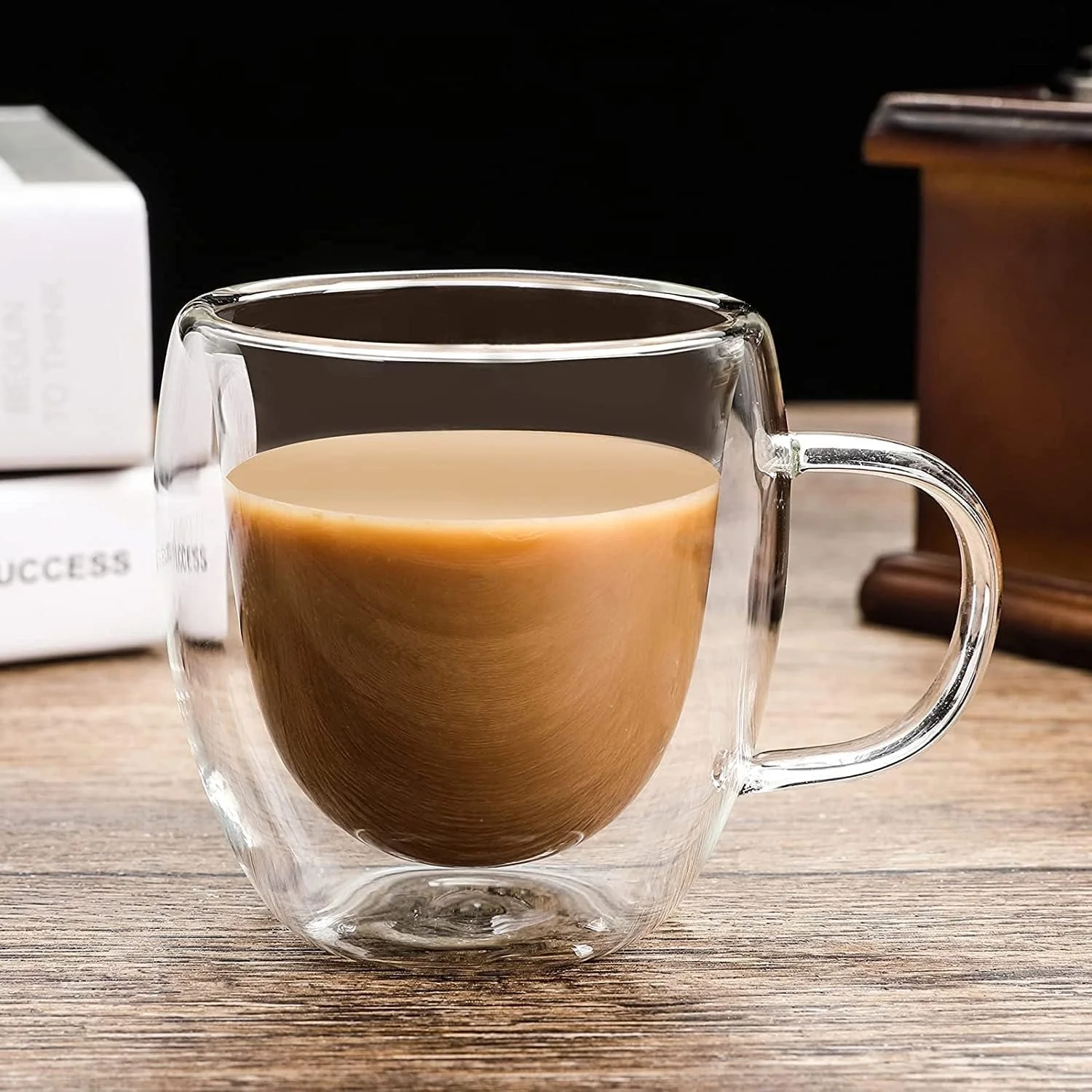Double Walled Borosilicate Glass Coffee Mugs Set of 2 Kenya - Image 10