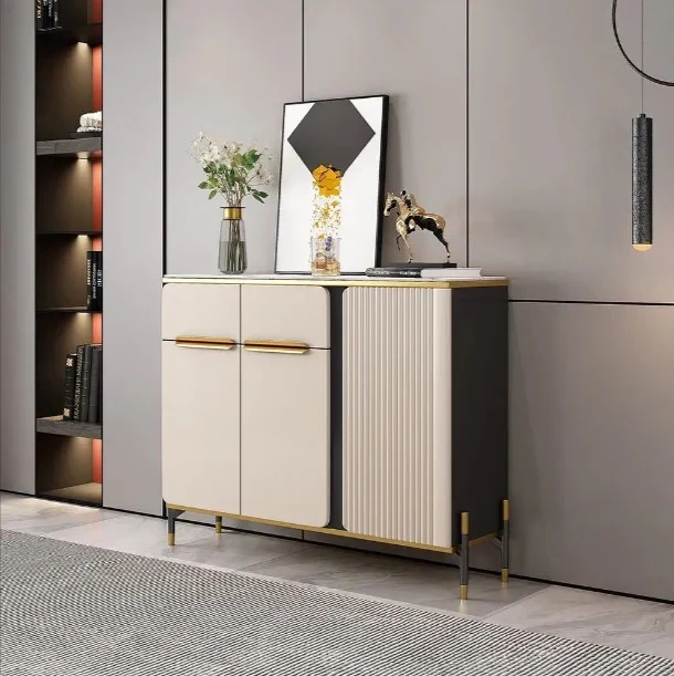Elegant Multi-Functional Storage Cabinet Shoe Organizer, Makeup Display, Wine & TV Console Entry Way Buffet Table - Image 3