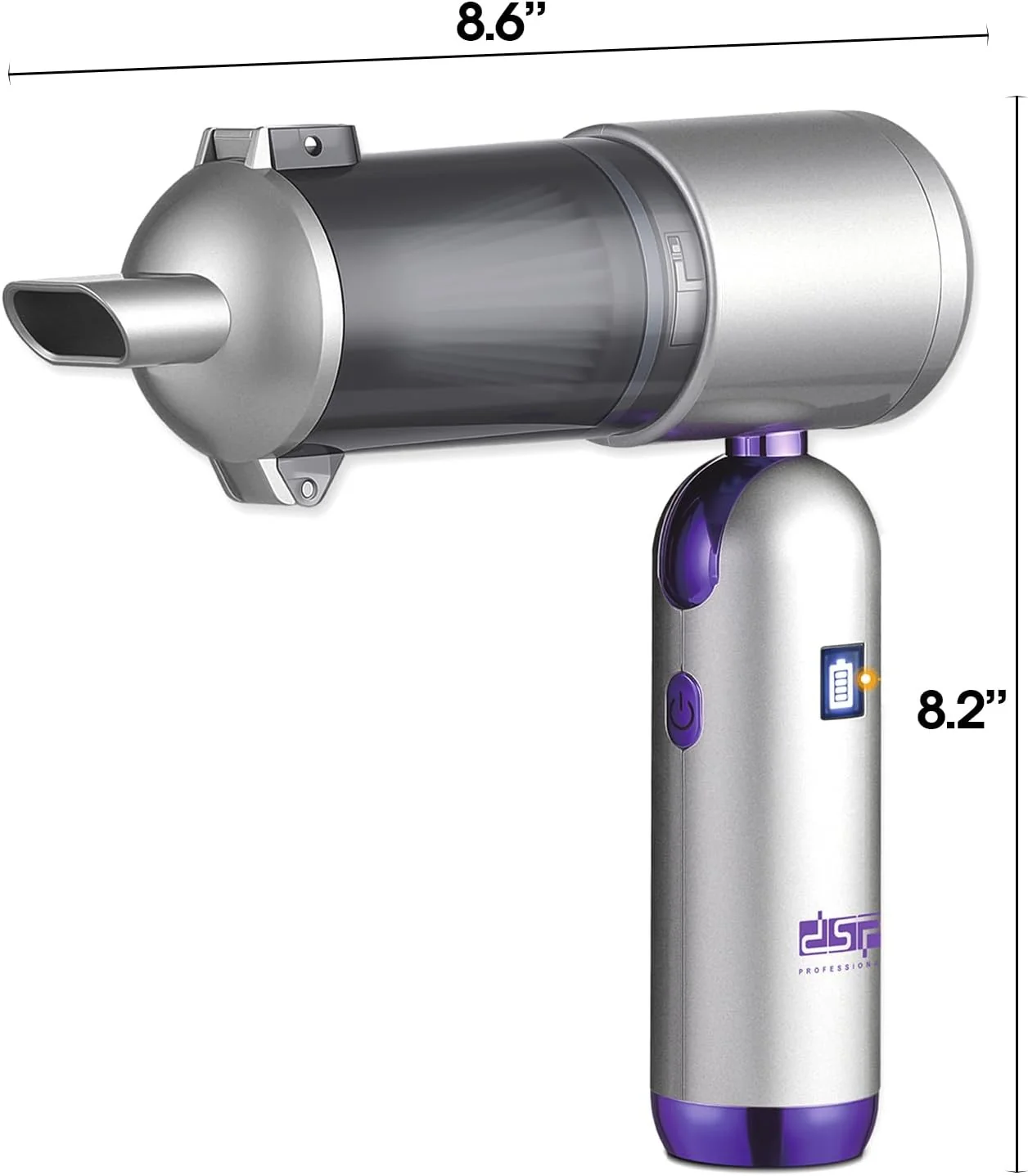 DSP 11-in-1 Handheld Car Vacuum Cleaner, 120W High Power Cordless Vac with 17kPa Suction, Multi-Nozzles for Car, Home, Keyboard, Sofa & Pet - Image 4
