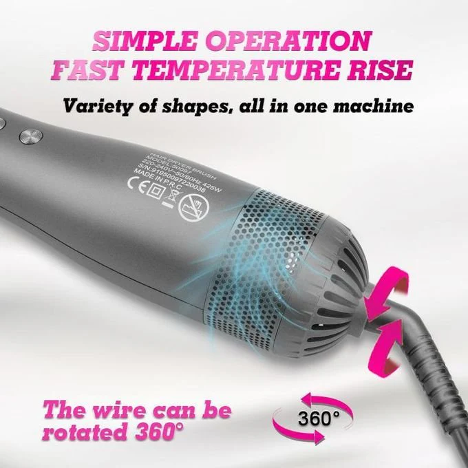 DSP 2-in-1 Ceramic Hair Straightener Brush Kenya | Ionic Straightening Brush with Wet & Dry Function, Anti-Scald, Auto Temperature Lock & Auto Shut-Off, Electric Hair Straightening Comb Kenya - Image 5