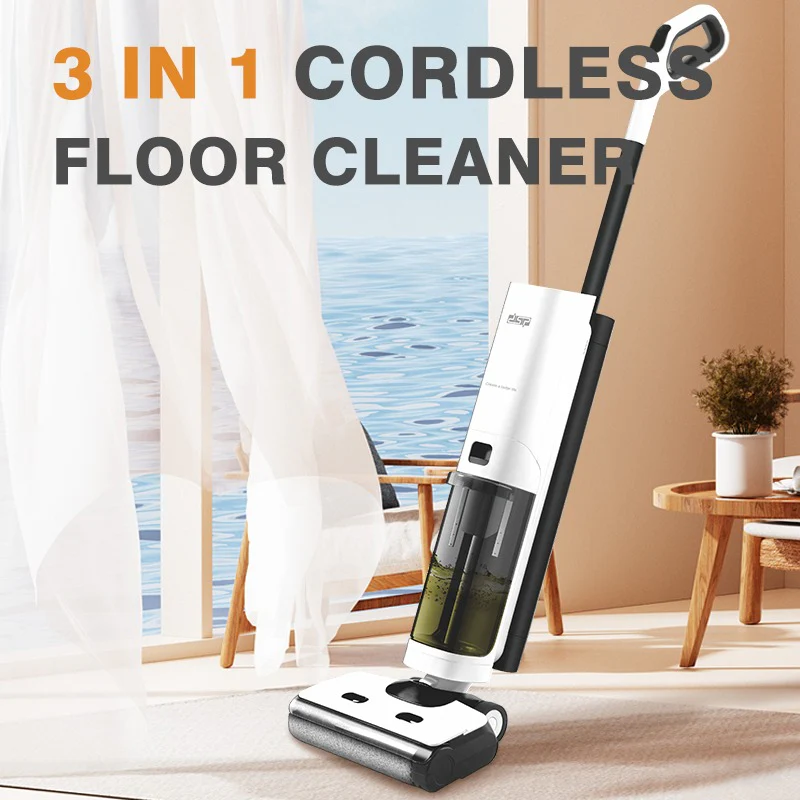 DSP Cordless 3-in-1 Shampooer Cleaner – Vacuum, Wash & Self-Clean – 21.6V, 178W, 1000ml Tank | BLDC Motor, LED Display - Image 2
