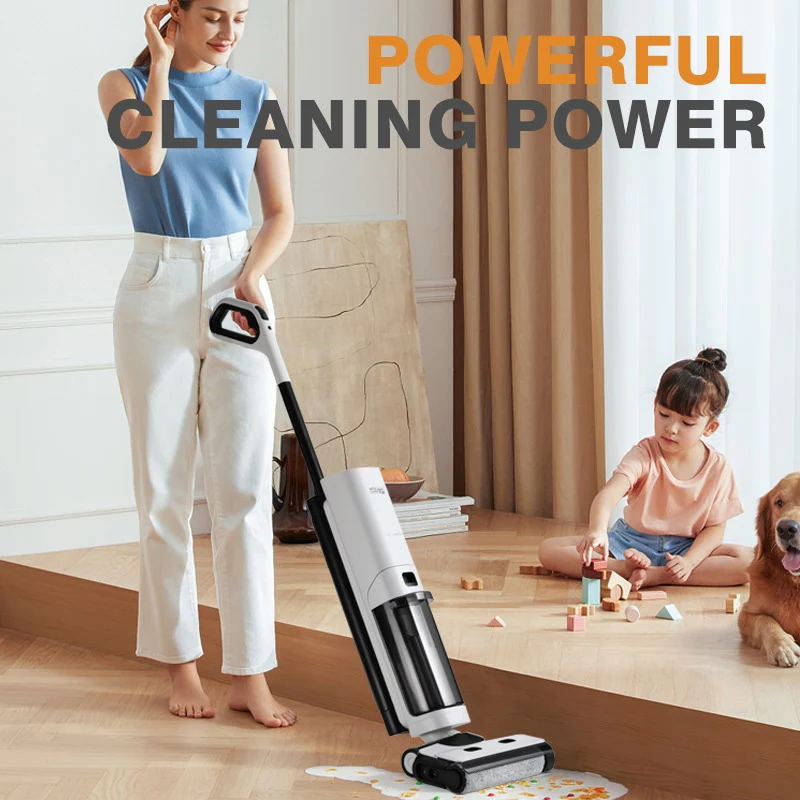 DSP Cordless 3-in-1 Shampooer Cleaner – Vacuum, Wash & Self-Clean – 21.6V, 178W, 1000ml Tank | BLDC Motor, LED Display - Image 3