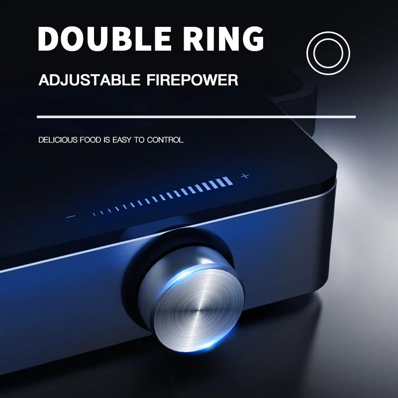 DSP Double Infrared Cooker 2000W Dual Zone Touch & Knob Control - Image 2