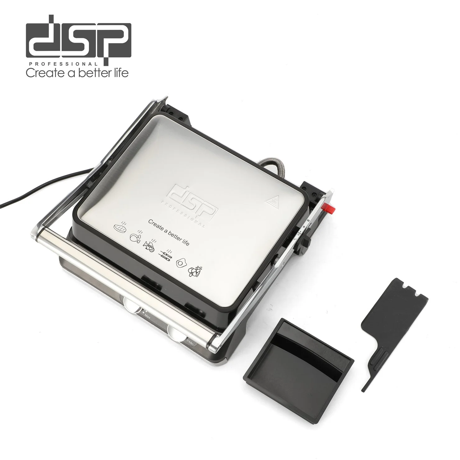 DSP Electric Grill Plate 2200W Non-Stick Adjustable Thermostat Kenya - Image 6