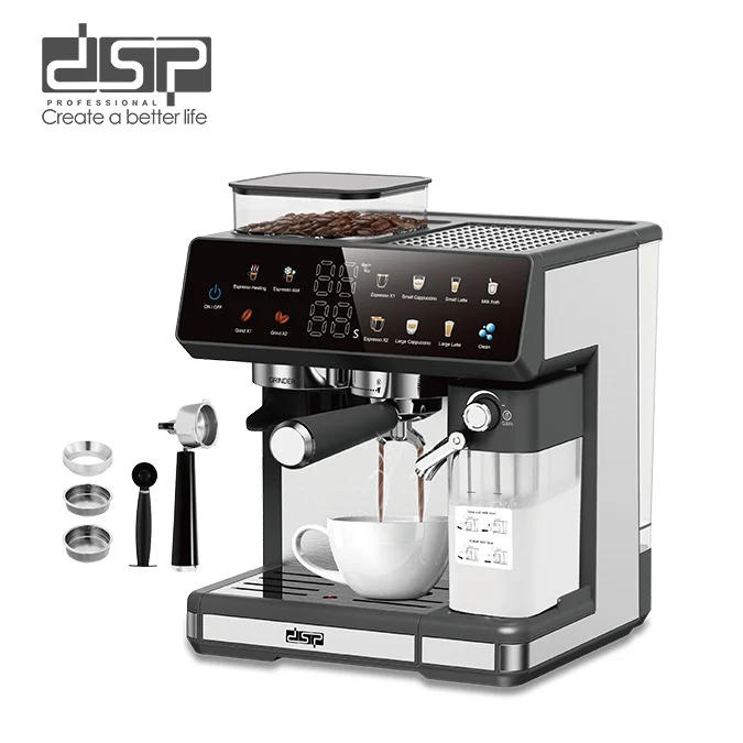 DSP Espresso Coffee Maker Machine – 1350W, 15 Bar Pump, 1.8L Water Tank, Milk Frother | Coffee Machine Kenya - Image 7