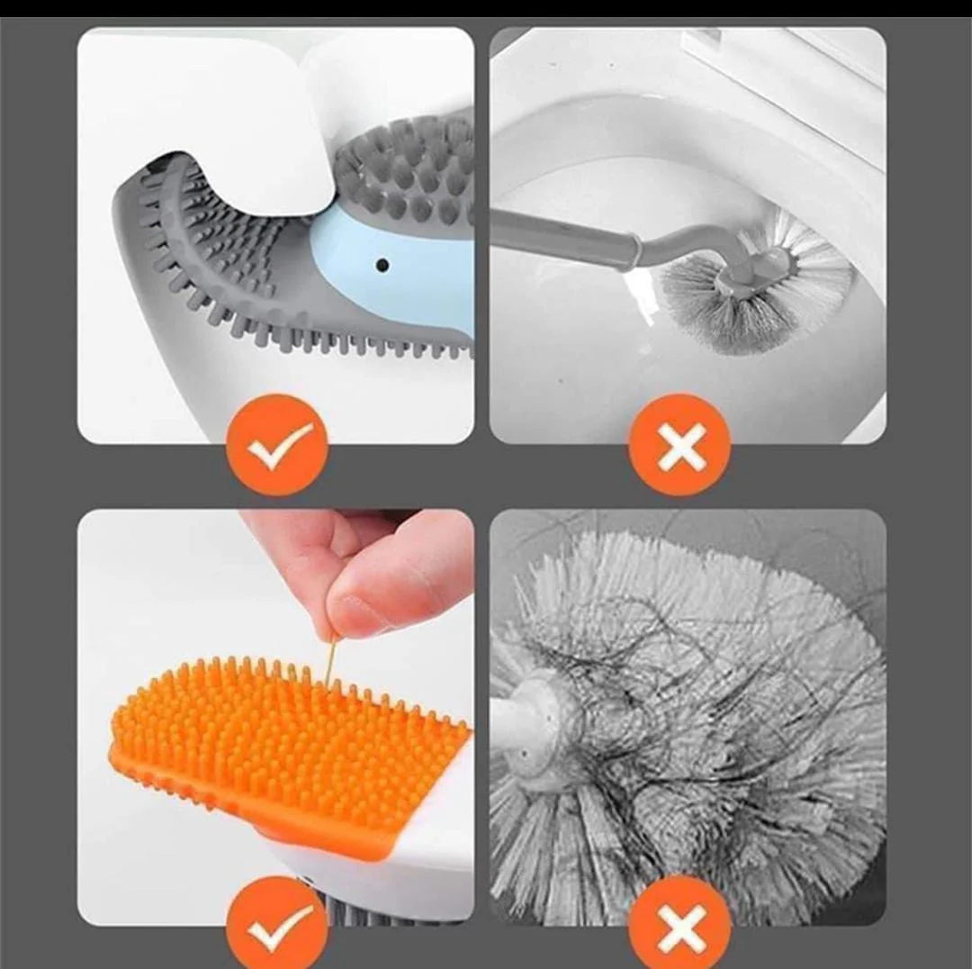 Duck shaped toilet brush holder + silicone toilet brush - Image 4
