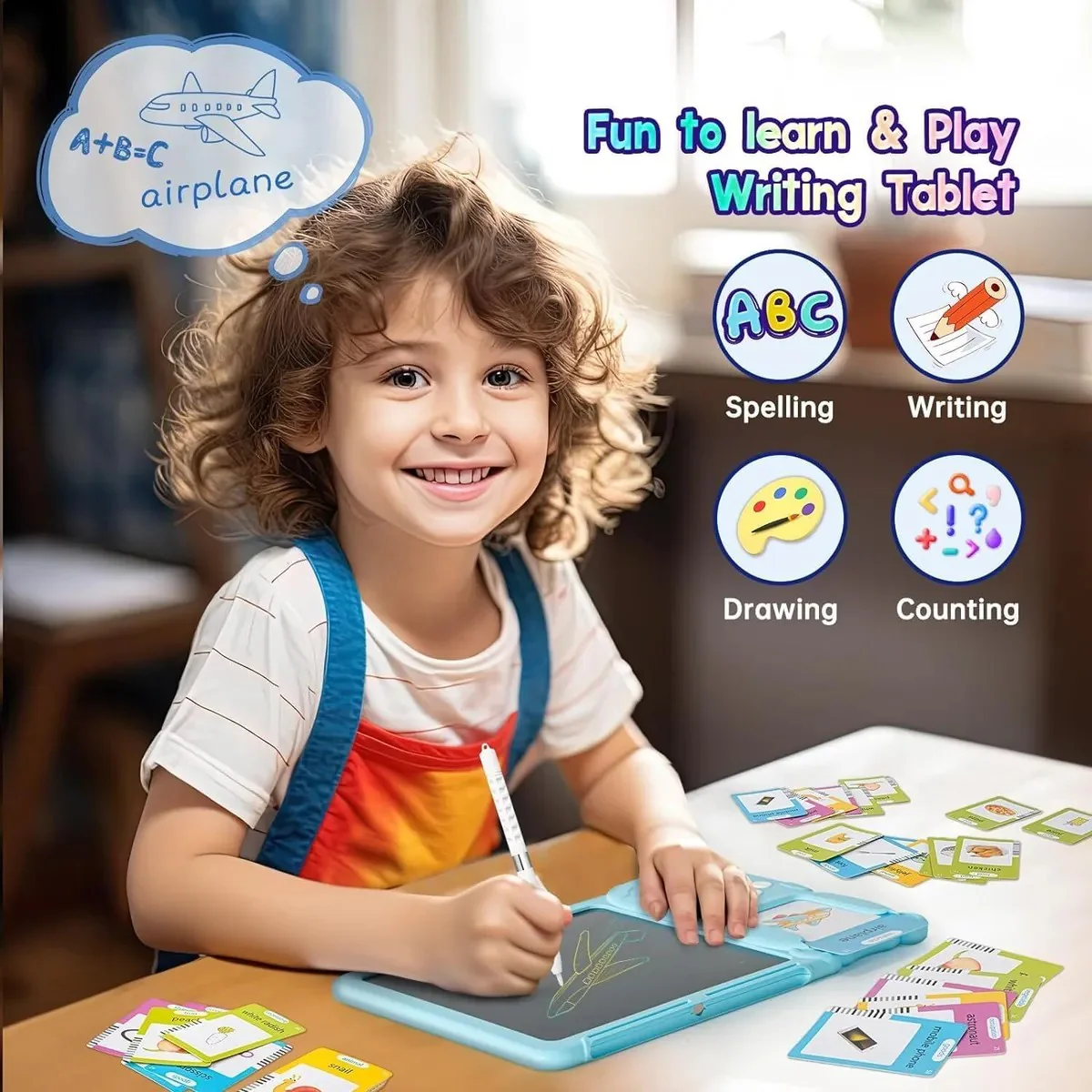 EchoPad card reader 8 inch LCD kids writing board screen - Image 2