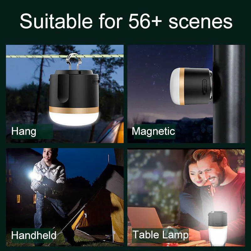 EcoFlow Camping Light – 360° Stepless Dimming, 4 Modes, SOS, Solar Compatible, Power Bank & Weatherproof - Image 5