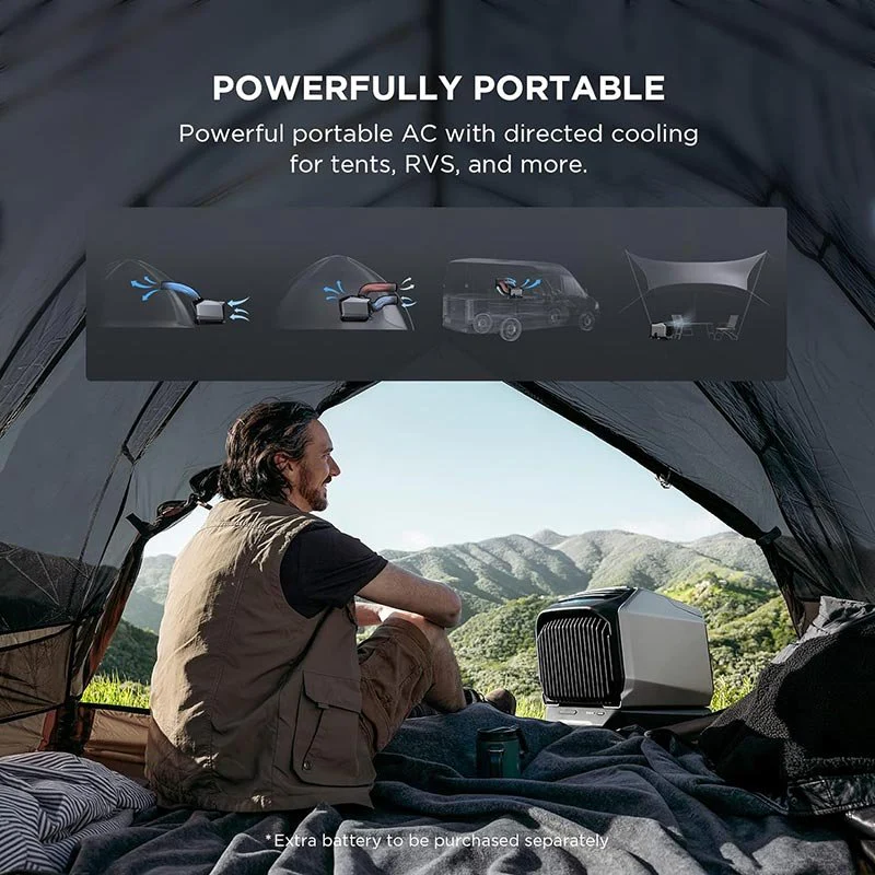 EcoFlow WAVE 2 Portable Air Conditioner & Heater – Installation-Free, 44dB Quiet, R290 Eco-Friendly, 4 Charging Methods - Image 5